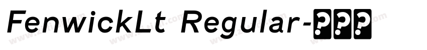 FenwickLt Regular字体转换